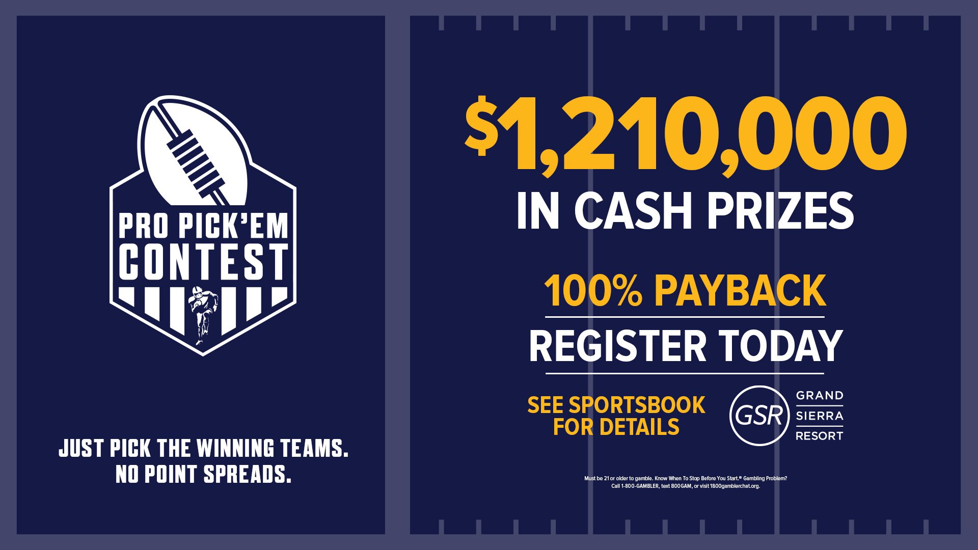 web banner ad for William Hill Pro Pick'em Contest