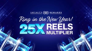 banner ad for Ring in the New Year 24x Reels Multiplier at GSR